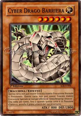 SOI-IT006 Cyber Drago Barriera super rara 1a Edizione (IT) -PLAYED-