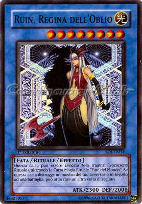 SOI-IT034 Ruin, Regina dell'Oblio super rara 1a Edizione (IT) -NEAR MINT-