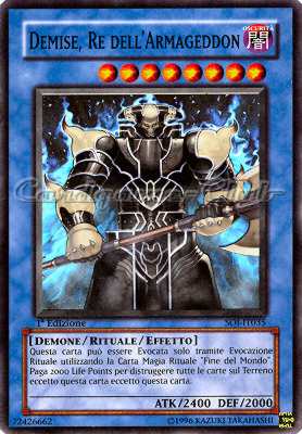 SOI-IT035 Demise, Re dell'Armageddon super rara 1a Edizione (IT) -NEAR MINT-