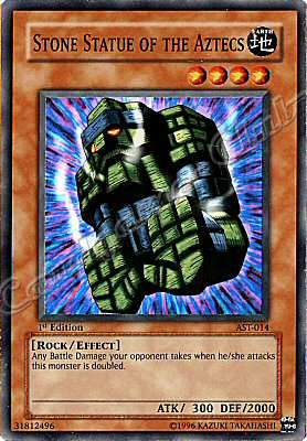 AST-014 Stone Statue of the Aztecs super rara 1st Edition -NEAR MINT-