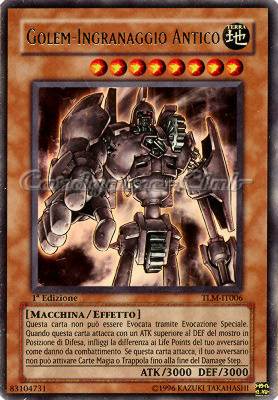 TLM-IT006 Golem-Ingranaggio Antico ultra rara 1a Edizione (IT) -NEAR MINT-