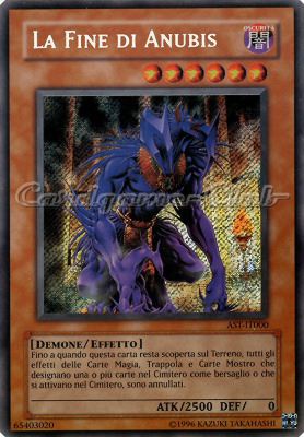 AST-IT000 La Fine di Anubis rara segreta Unlimited (IT)  -PLAYED-