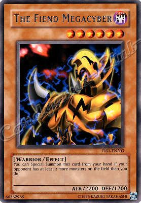 DB1-EN203 The Fiend Megacyber rara -NEAR MINT-
