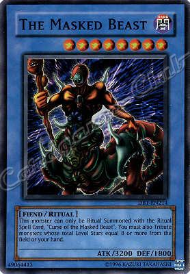 DB1-EN214 The Masked Beast super rara -NEAR MINT-