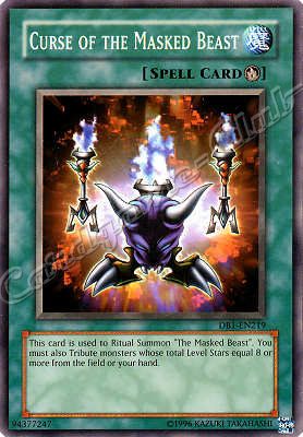 DB1-EN219 Curse of the Masked Beast comune -NEAR MINT-