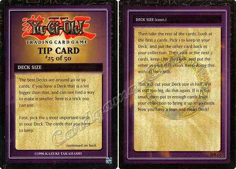 DB25 Deck Size comune -NEAR MINT-