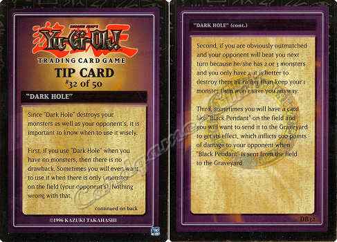 DB32 "Dark Hole" comune -NEAR MINT-