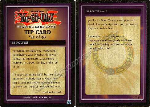 DB42 Be Polite! comune -NEAR MINT-