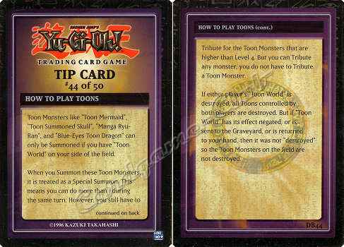 DB44 How to Play Toons comune -NEAR MINT-