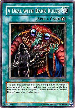 DCR-030 A Deal with Dark Ruler comune Unlimited -NEAR MINT-