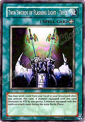 DCR-037 Twin Swords of Flashing Light-Tryce comune Unlimited -NEAR MINT-