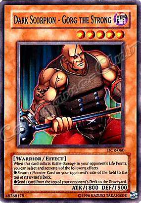 DCR-060 Dark Scorpion-Gorg the Strong comune Unlimited -NEAR MINT-