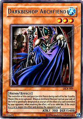 DCR-069 Darkbishop Archfiend rara Unlimited -NEAR MINT-