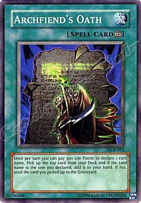 DCR-092 Archfiend's Oath comune Unlimited -NEAR MINT-