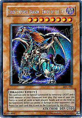 IOC-000 Chaos Emperor Dragon-Envoy of the End rara segreta Unlimited -NEAR MINT-
