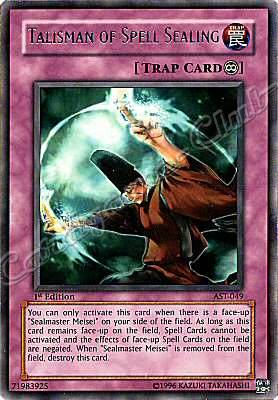 AST-049 Talisman of Spell Sealing rara 1st Edition -NEAR MINT-