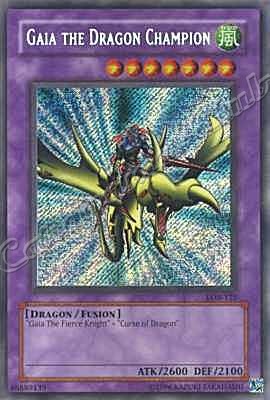 LOB-125 Gaia the Dragon Champion rara segreta Unlimited -NEAR MINT-