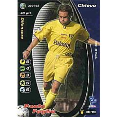 017/100 Paolo Foglio comune -NEAR MINT-