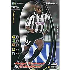 081/100 Jorge Samuel Caballero comune -NEAR MINT-