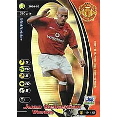 084/125 Juan Sebastian Veron rara foil -NEAR MINT-