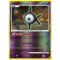 068 / 132 Unown K LIV.15 non comune foil reverse (IT) -NEAR MINT-