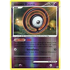 070 / 132 Unown O LIV.12 non comune foil reverse (IT) -NEAR MINT-
