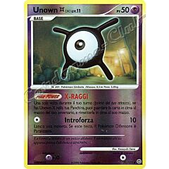 071 / 132 Unown X LIV.11 non comune foil reverse (IT) -NEAR MINT-
