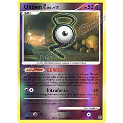 057 / 106 Unown G LIV.17 non comune foil reverse (IT) -NEAR MINT-