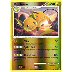 008 / 100 Raichu LV.45 rara foil reverse (EN) -NEAR MINT-