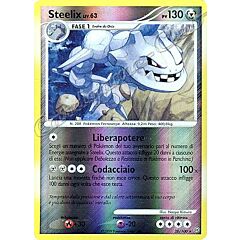 028 / 100 Steelix LV.63 rara foil reverse (IT) -NEAR MINT-