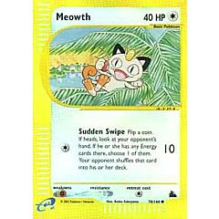 078 / 144 Meowth comune foil reverse (EN) -NEAR MINT-