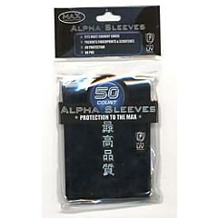 Proteggi carte standard pacchetto da 50 bustine Plain Colour Alpha Black
