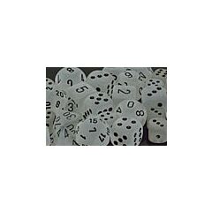 dado Frosted Clear w/black confezione da 7 pezzi CHX27401