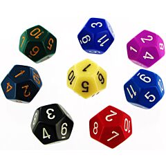 12 facce opaco pezzo singolo