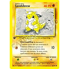 062 / 102 Sandshrew comune 1a edizione (IT) -NEAR MINT-
