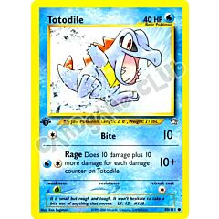 080 / 111 Totodile Lv. 13 comune 1st edition (EN) -NEAR MINT-