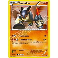 63 / 98 Terrakion rara foil (IT) -NEAR MINT-
