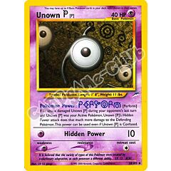 058 / 105 Unown P non comune unlimited (EN) -NEAR MINT-