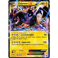 051 / 099 Zekrom EX rara ex foil (IT) -NEAR MINT-