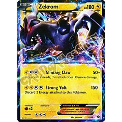 051 / 099 Zekrom EX rara ex foil (EN) -NEAR MINT-