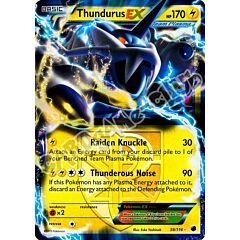 038 / 116 Thundurus EX rara ex foil (EN) -NEAR MINT-