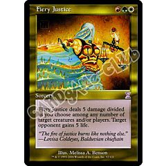 092 / 121 Fiery Justice rara (EN) -NEAR MINT-