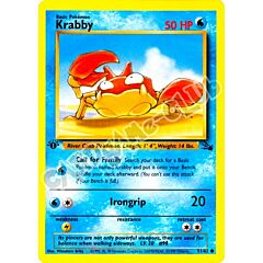 51 / 62 Krabby comune 1st edition (EN) -NEAR MINT-
