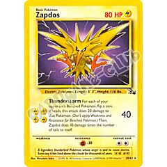 30 / 62 Zapdos rara unlimited (EN) -NEAR MINT-