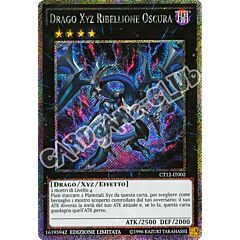 CT12-IT002 Drago Xyz Ribellione Oscura rara segreta platino Edizione limitata (IT) -NEAR MINT-