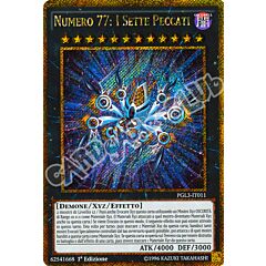 PGL3-IT011 Numero 77: I Sette Peccati rara segreta oro 1a edizione (IT) -NEAR MINT-