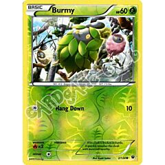002 / 124 Burmy comune foil reverse (EN) -NEAR MINT-
