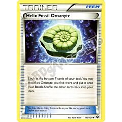 102 / 124 Helix Fossil Omanyte non comune normale (EN) -NEAR MINT-