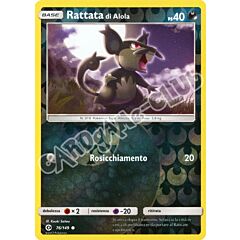 076 / 149 Rattata di Alola comune foil reverse (IT) -NEAR MINT-