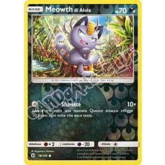 078 / 149 Meowth di Alola comune foil reverse (IT) -NEAR MINT-